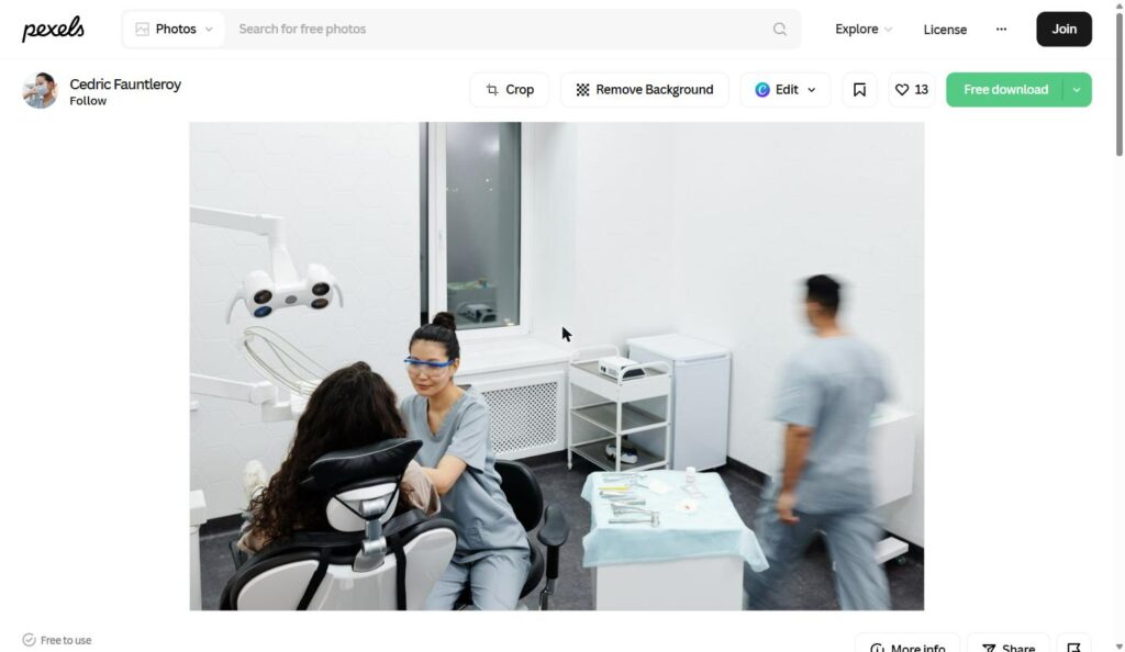 Dental anxiety: dentist caring for a patient